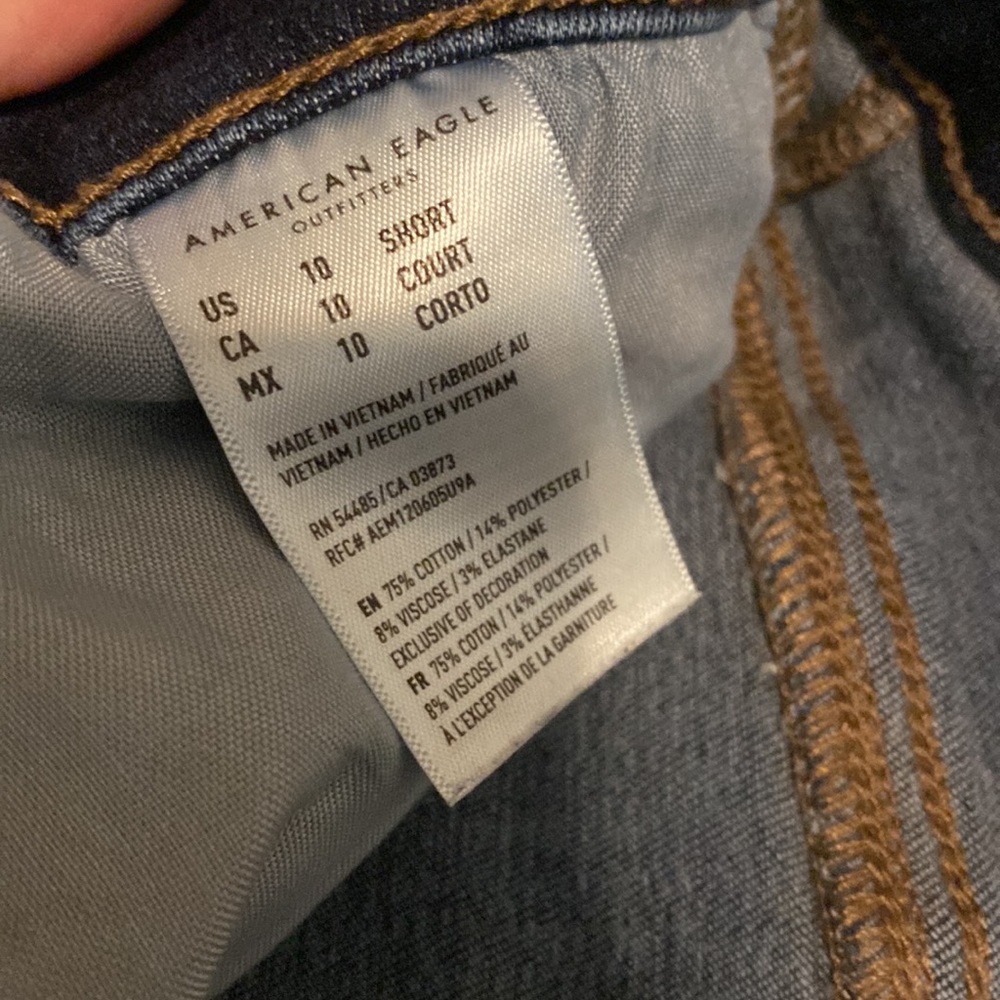 American Eagle Outfitters Dark Blue Jeggings - Picture 4 of 4
